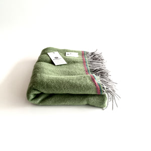 Green Mini Blanket - Handmade in Donegal Ireland