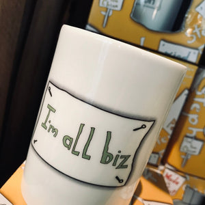 I'M ALL BIZZ  - Belfast - Slang - humorous - bone - china - mug