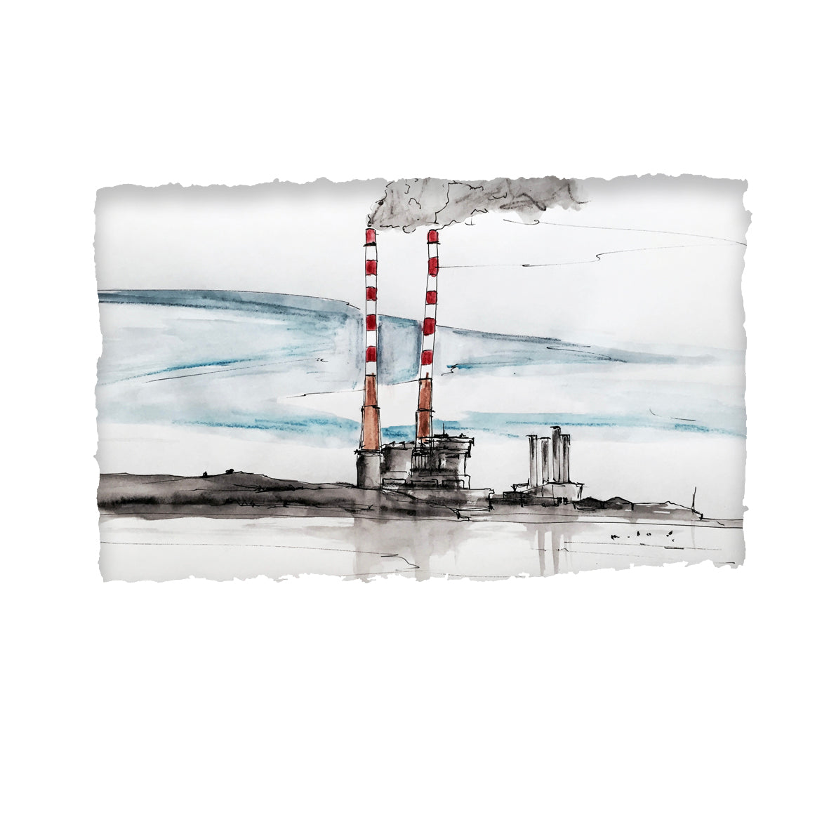 POOLBEG, DUBLIN - Power Station Pigeon House County Dublin by Stephen Farnan