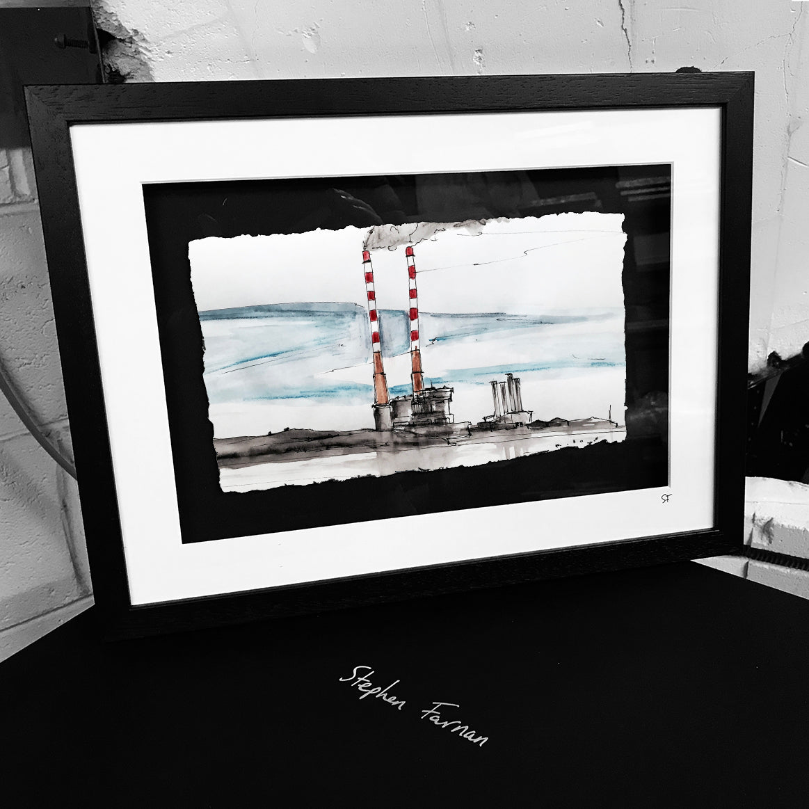 POOLBEG, DUBLIN - Power Station Pigeon House County Dublin by Stephen Farnan