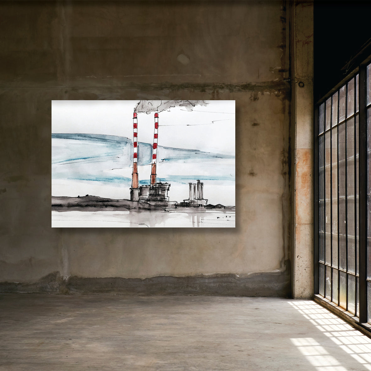 POOLBEG, DUBLIN - Power Station Pigeon House County Dublin by Stephen Farnan