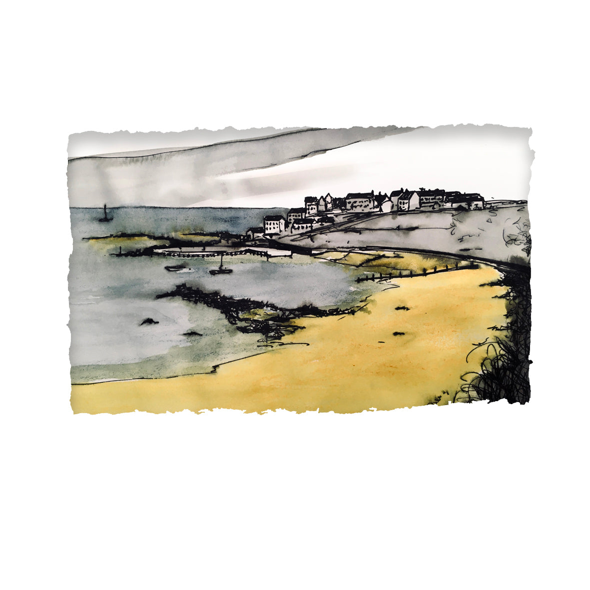 PORTBALLINTRAE - Seaside Village North Coast County Antrim by Stephen Farnan