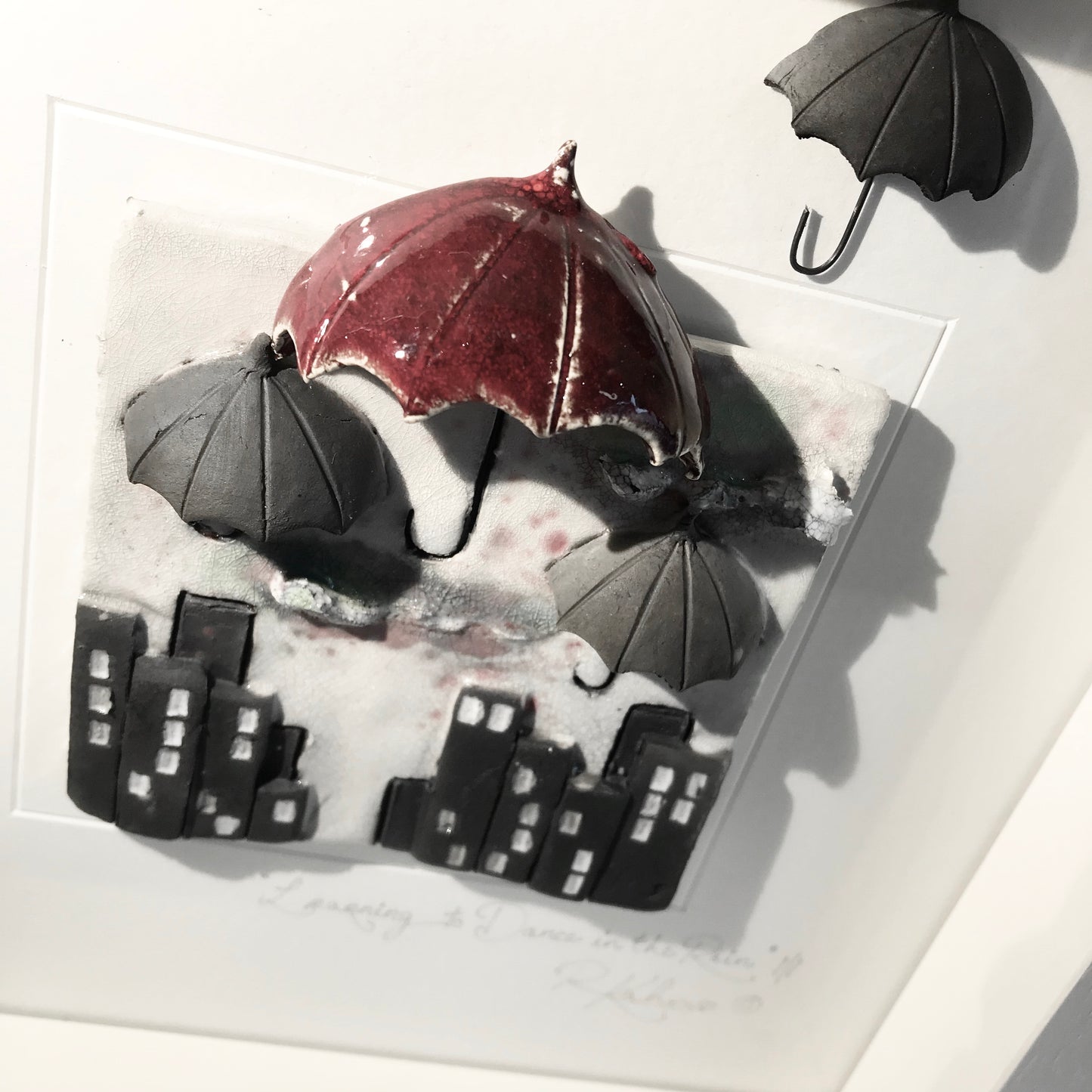 UMBRELLA - Raku Ceramic Art by Rebeka Kahn
