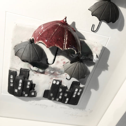 UMBRELLA - Raku Ceramic Art by Rebeka Kahn
