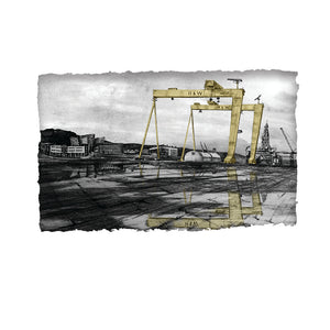 THE SHIPYARD, BELFAST - Harland & Wolff Cranes Samson Goliath County Antrim by Stephen Farnan
