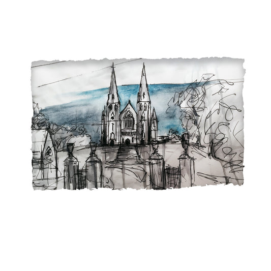 SAINT PATRICK’S CATHEDRAL - Twin Spires Roman Catholic County Armagh by Stephen Farnan