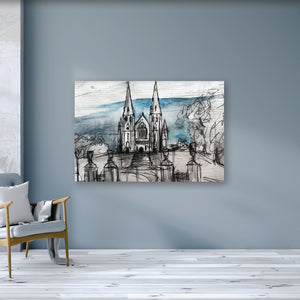 SAINT PATRICK’S CATHEDRAL - Twin Spires Roman Catholic County Armagh by Stephen Farnan