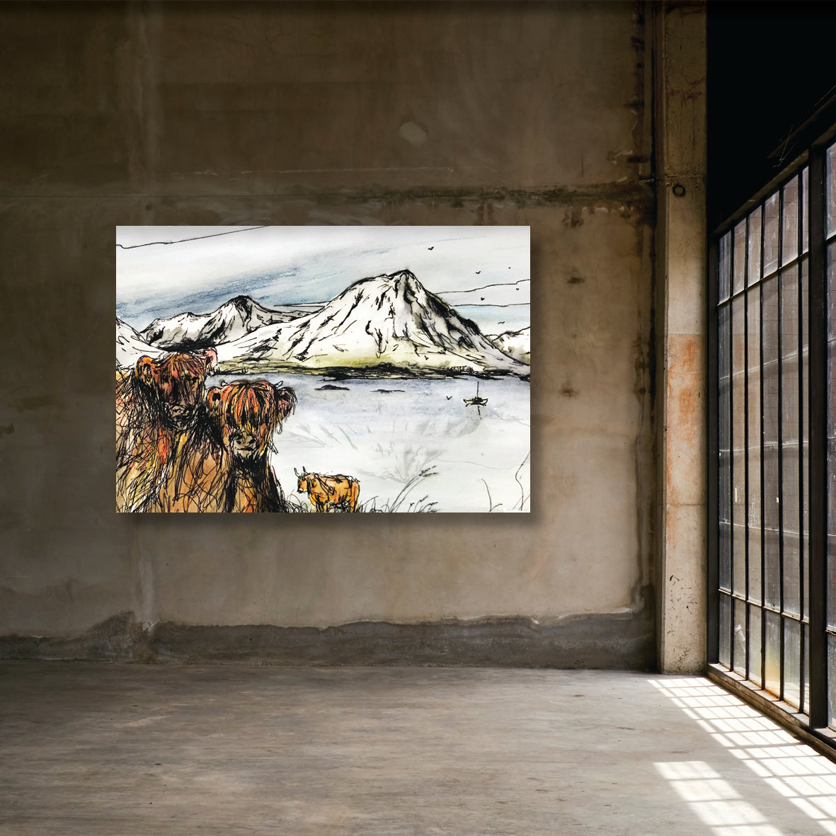 THE SCOTTISH HIGHLANDS - Scottish Highlands Mountains Britain by Stephen Farnan Made in Ireland