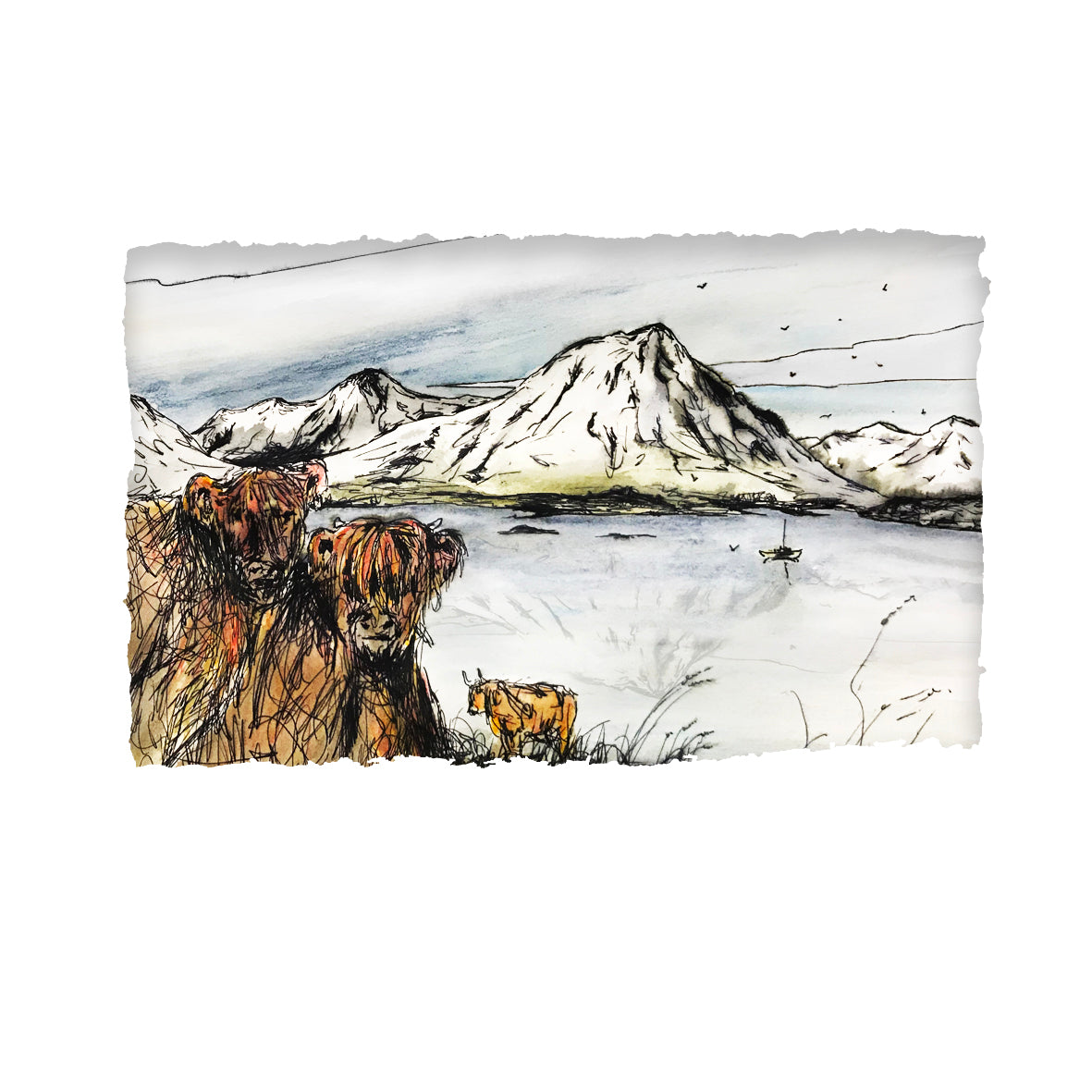 THE SCOTTISH HIGHLANDS - Scottish Highlands Mountains Britain by Stephen Farnan Made in Ireland