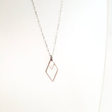 Load image into Gallery viewer, Necklace Geometric Silver + Brass Made in Ireland
