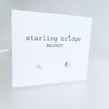Load image into Gallery viewer, Silver Random Cut Textured Studs
