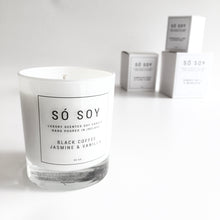Load image into Gallery viewer, BLACK COFFEE, JASMINE &amp; VANILLA Candle - SÓ SOY - Made in Ireland
