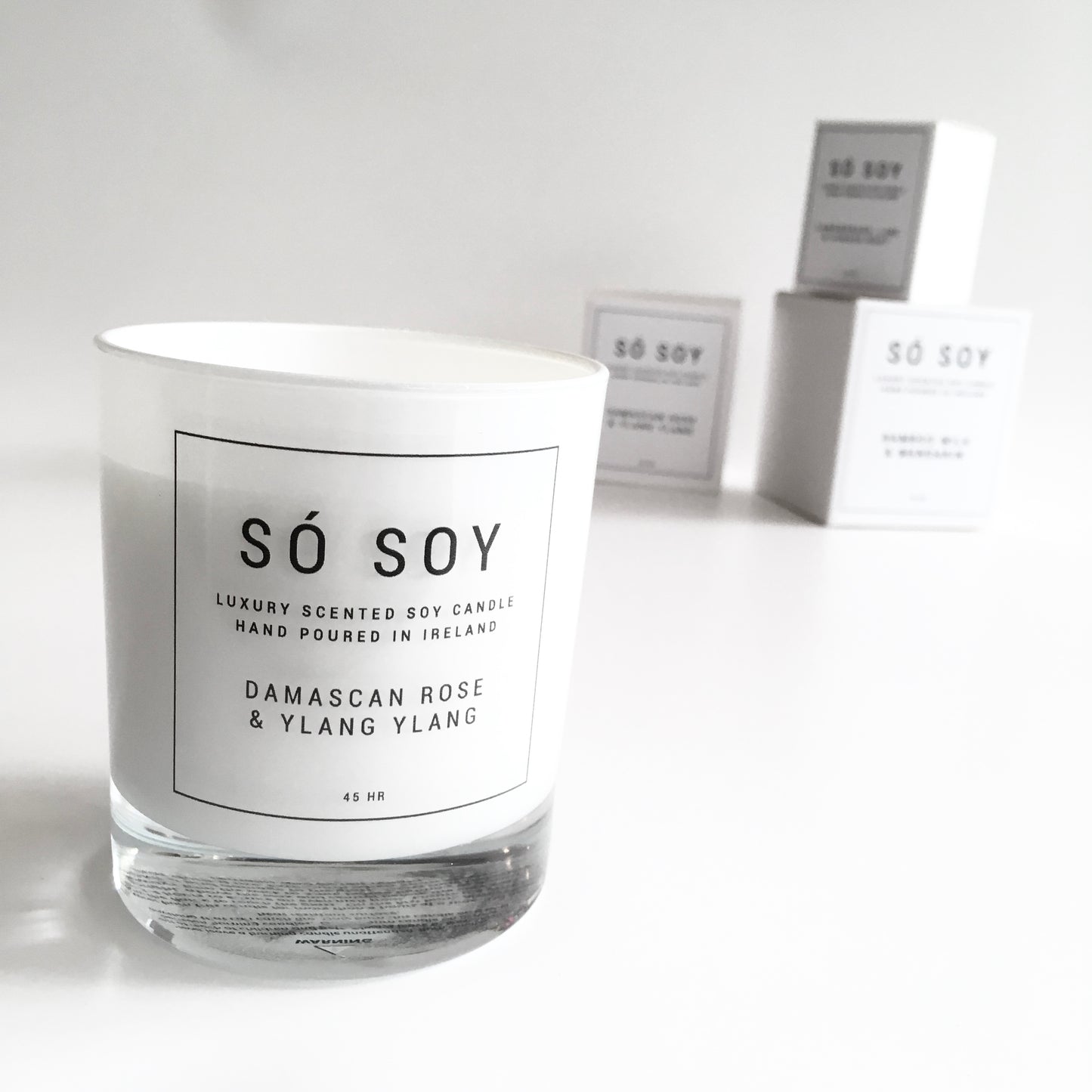 DAMASCAN ROSE & YLANG YLANG Candle - SÓ SOY - Made in Ireland