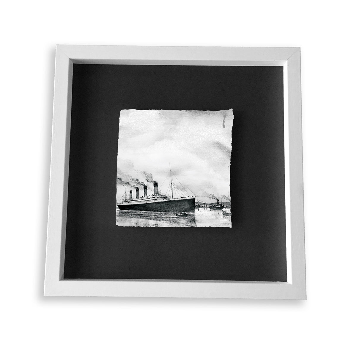 TITANIC LEAVING BELFAST - 1912 Shipyard Unsinkable Ship County Antrim by Stephen Farnan
