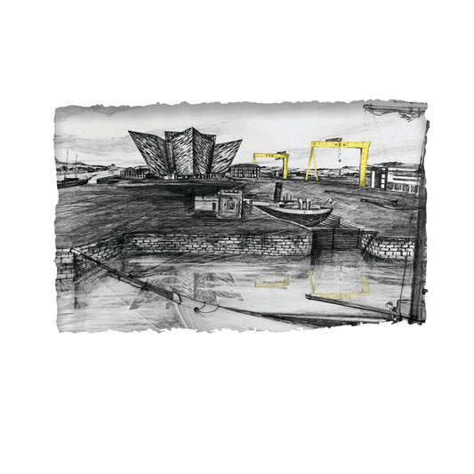 TITANIC QUARTER, BELFAST - Museum Nomadic Harland & Wolff Shipyard Cranes County Antrim by Stephen Farnan