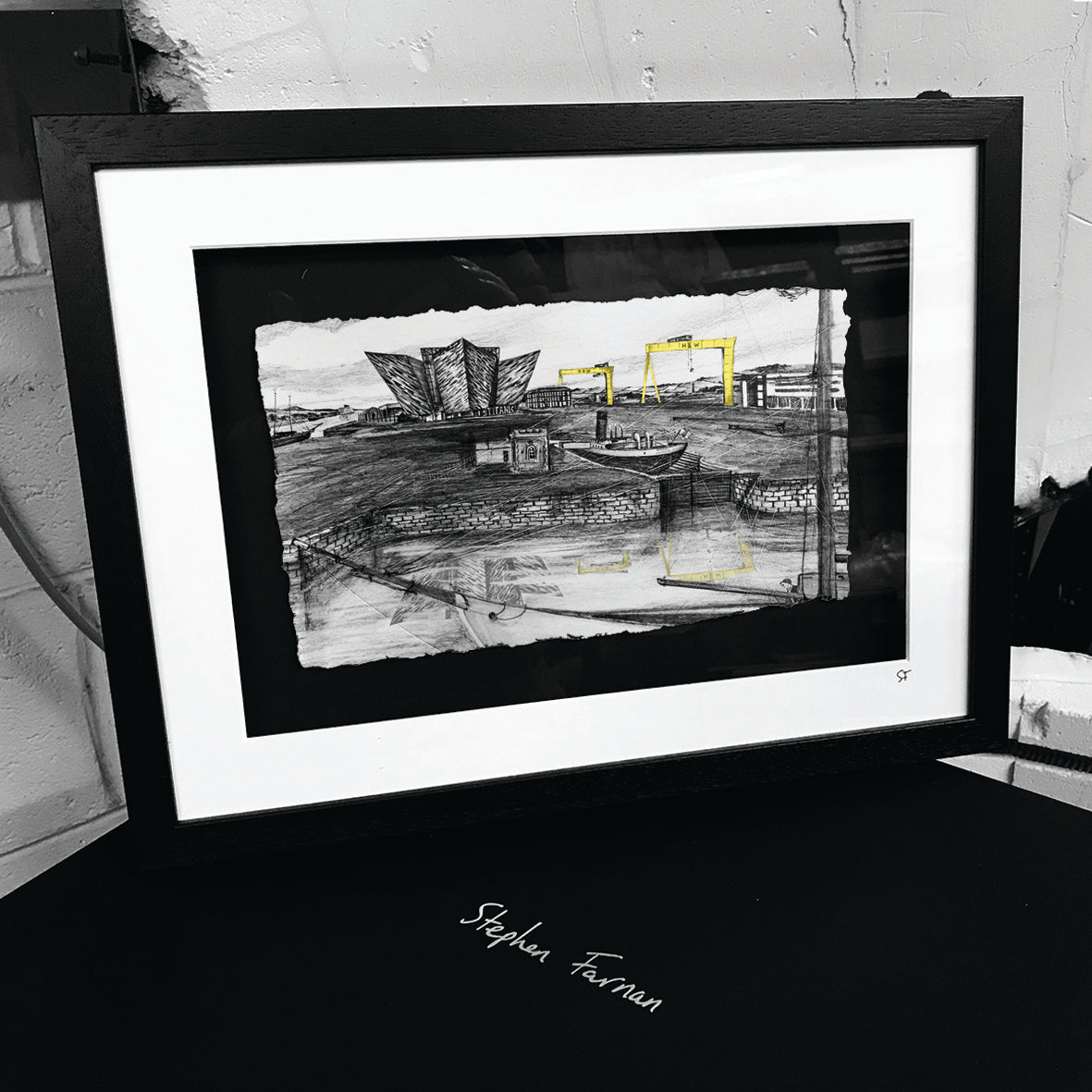 TITANIC QUARTER, BELFAST - Museum Nomadic Harland & Wolff Shipyard Cranes County Antrim by Stephen Farnan