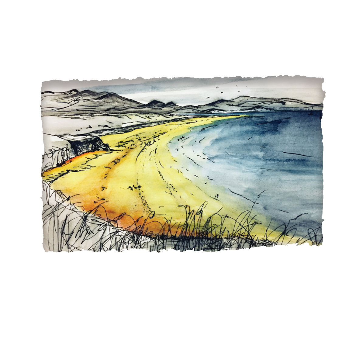 WHERE AN INCH IS A MILE - Beach Sandy Strand Ireland by Stephen Farnan