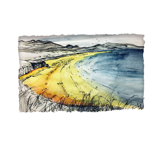 WHERE AN INCH IS A MILE - Beach Sandy Strand Ireland by Stephen Farnan