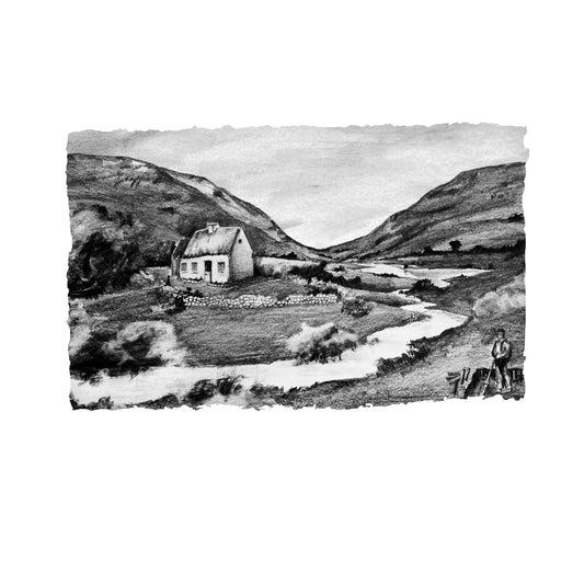 WHITE O’MORN - Quiet Man Thatched Cottage Connemara County Galway by Stephen Farnan
