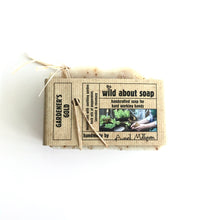 Load image into Gallery viewer, GARDENERS GOLD Soap - Scented with Peppermint, Lavender &amp; Rosemary
