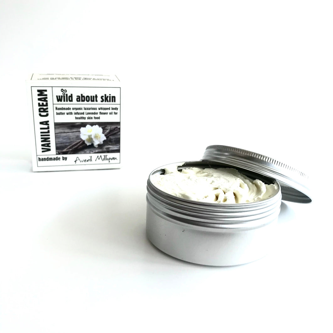 VANILLA CREAM Whipped Body Butter - with Lavender Oil