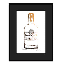 Load image into Gallery viewer, SHORTCROSS Irish Gin Bottle - Stunning Metallic Art

