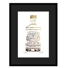 Load image into Gallery viewer, JAWBOX Irish Gin Bottle - Stunning Metallic Art
