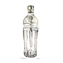 Load image into Gallery viewer, TANQUERAY Gin Bottle - Stunning Metallic Art
