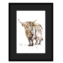 Load image into Gallery viewer, HIGHLAND COW - Stunning Metallic Art
