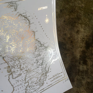 ANTRIM MAP - Stunning Metallic Art