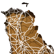 Load image into Gallery viewer, County ANTRIM - Papercut map - Designed Imagined Made in Ireland
