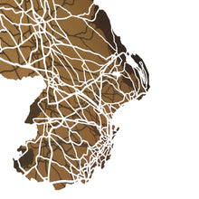 Load image into Gallery viewer, County ANTRIM - Papercut map - Designed Imagined Made in Ireland
