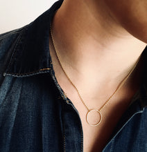 Load image into Gallery viewer, CIRCLE Gold Vermeil Necklace - Designed, Imagined, Made in Ireland
