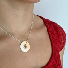 Load image into Gallery viewer, Pierced Circle Pendant Sterling Silver - Circle Collection, Made in Ireland
