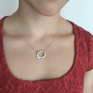 CARRAN - Freeform Hammered Stack Necklace - Made in Ireland