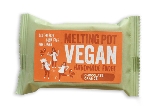 Melting Pot Vegan Chocolate Orange Fudge - Handmade in Belfast